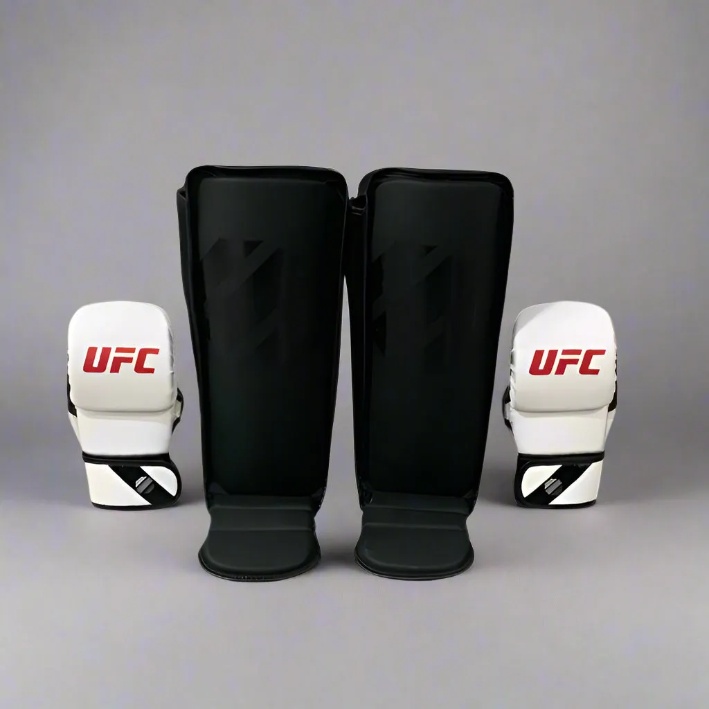 Combo UFC Sparring: Guantes   Canilleras MMA UFC - 100% Poliuretano