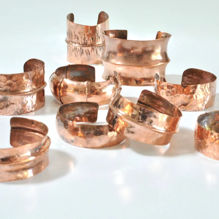 Copper Fold Form Cuff 7 - PK Jewelry