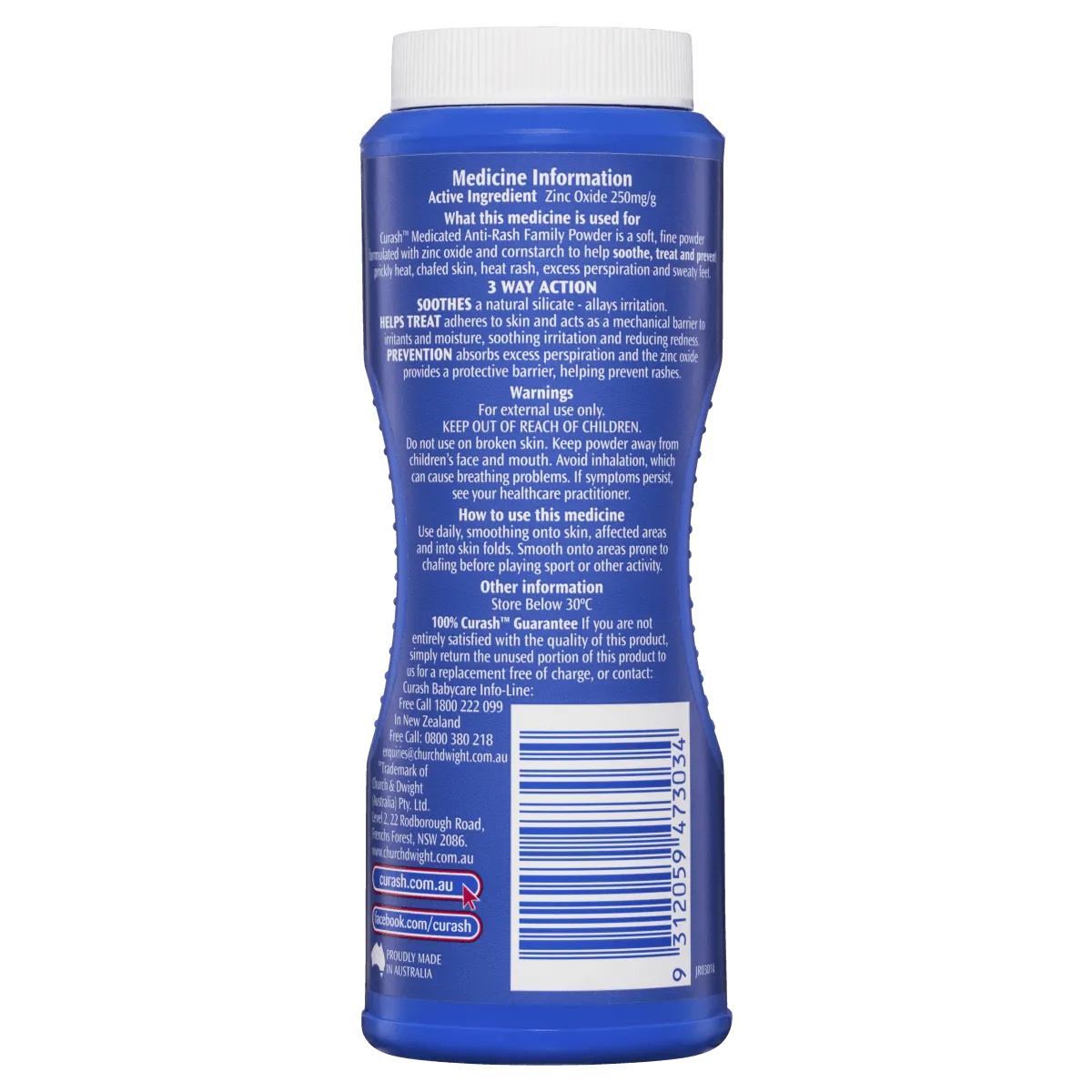 Curash Medicated Anti-Rash Family Powder 100g