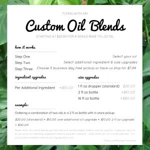 Custom Oil Blend Service