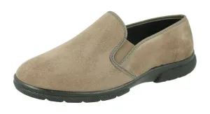 DB Shoes Men's 6V Fit Slip-On Classic Shoes in Taupe, Sizes 6 to 12