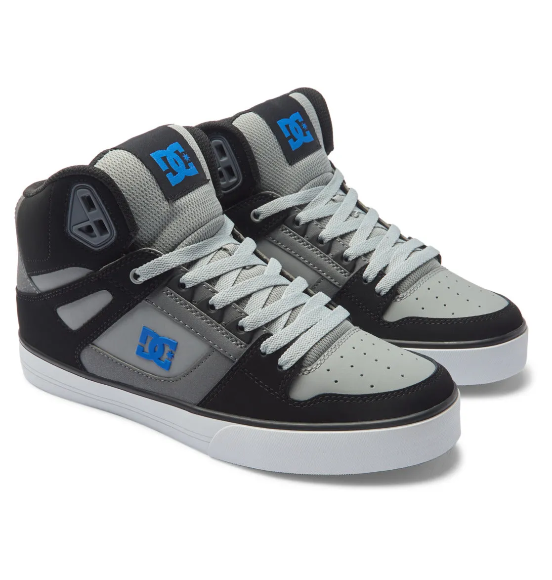 DC SHOES PURE HIGH TOP WC BLACK GREY BLUE TRAINERS