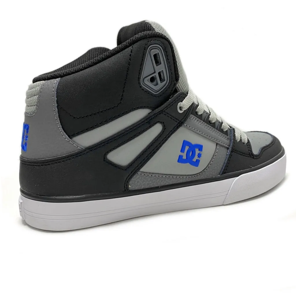DC SHOES PURE HIGH TOP WC BLACK GREY BLUE TRAINERS