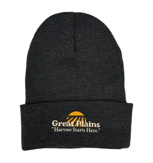 Dealers Only: Great Plains Heather Charcoal Cuffed Beanie (Set of 12)
