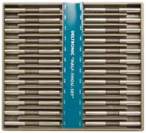 Deltronic HT24-837 Class X Pin Gauge Sets. 0.0005" Steps, 0.8371 - 1.0050" Number of Pins 24