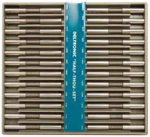 Deltronic HT24-837 Class X Pin Gauge Sets. 0.0005" Steps, 0.8371 - 1.0050" Number of Pins 24