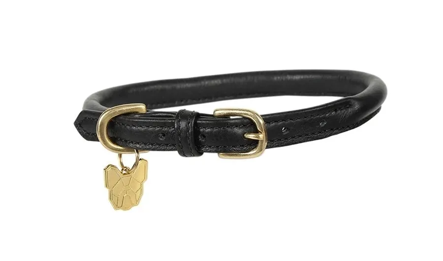 Digby & Fox Rolled Leather Dog Collar