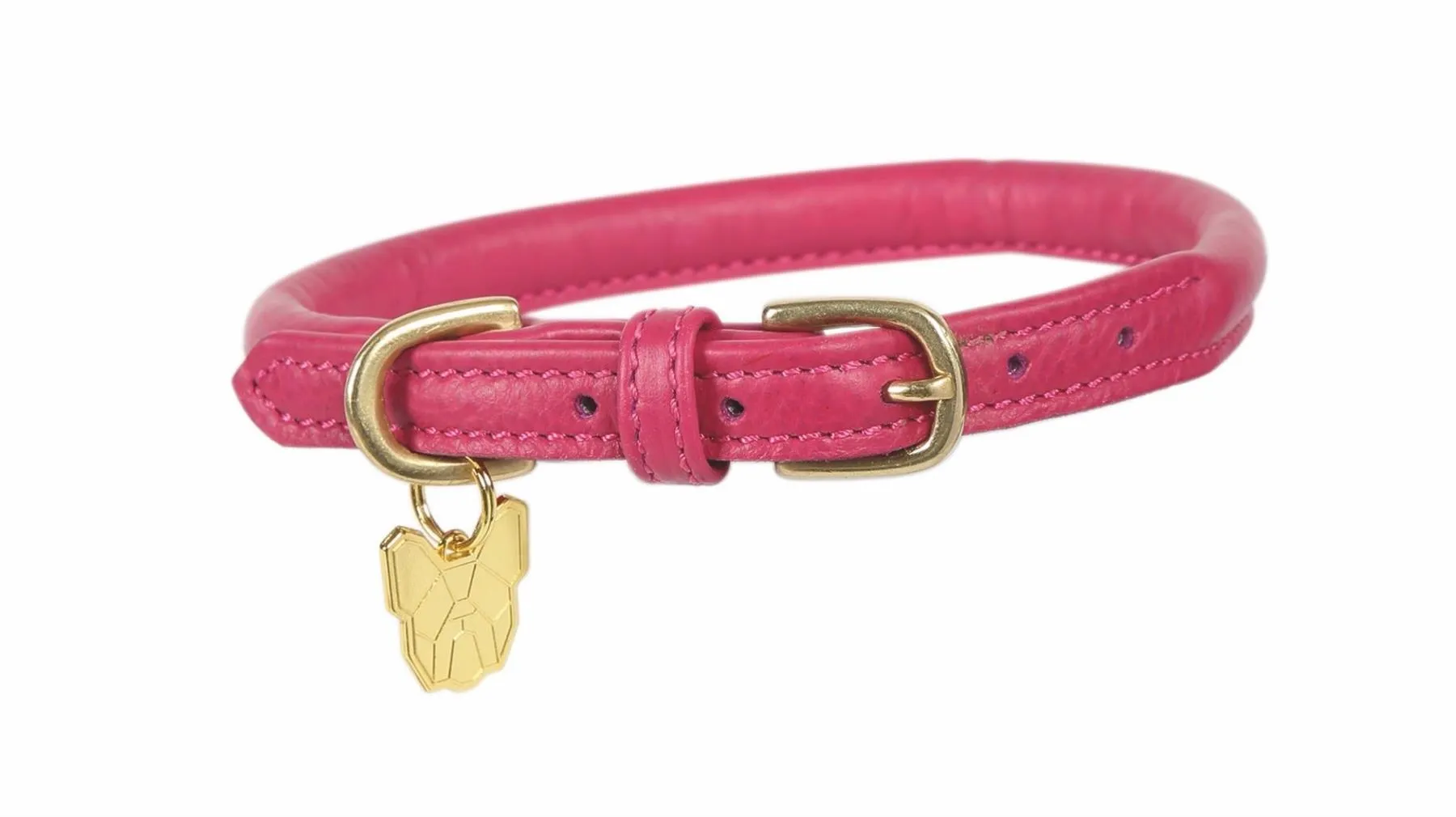 Digby & Fox Rolled Leather Dog Collar