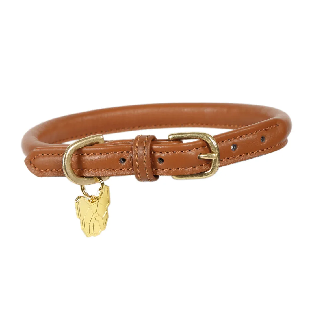 Digby & Fox Rolled Leather Dog Collar
