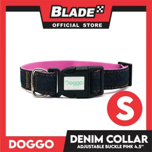 Doggo Collar Denim Design Small (Pink) Perfect Collar for Your Dog