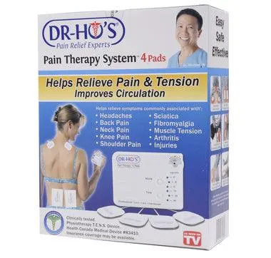 Dr. Ho's Pain Therapy System - 4 Pad (Receive DR-HO'S® Small Gel Pads Replacement Pads | 1 Pair FREE)