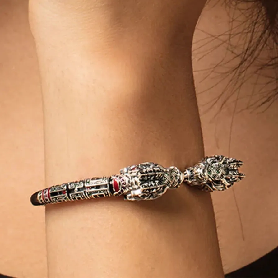 Dragon Head Punk Vintage Cuff Bracelet