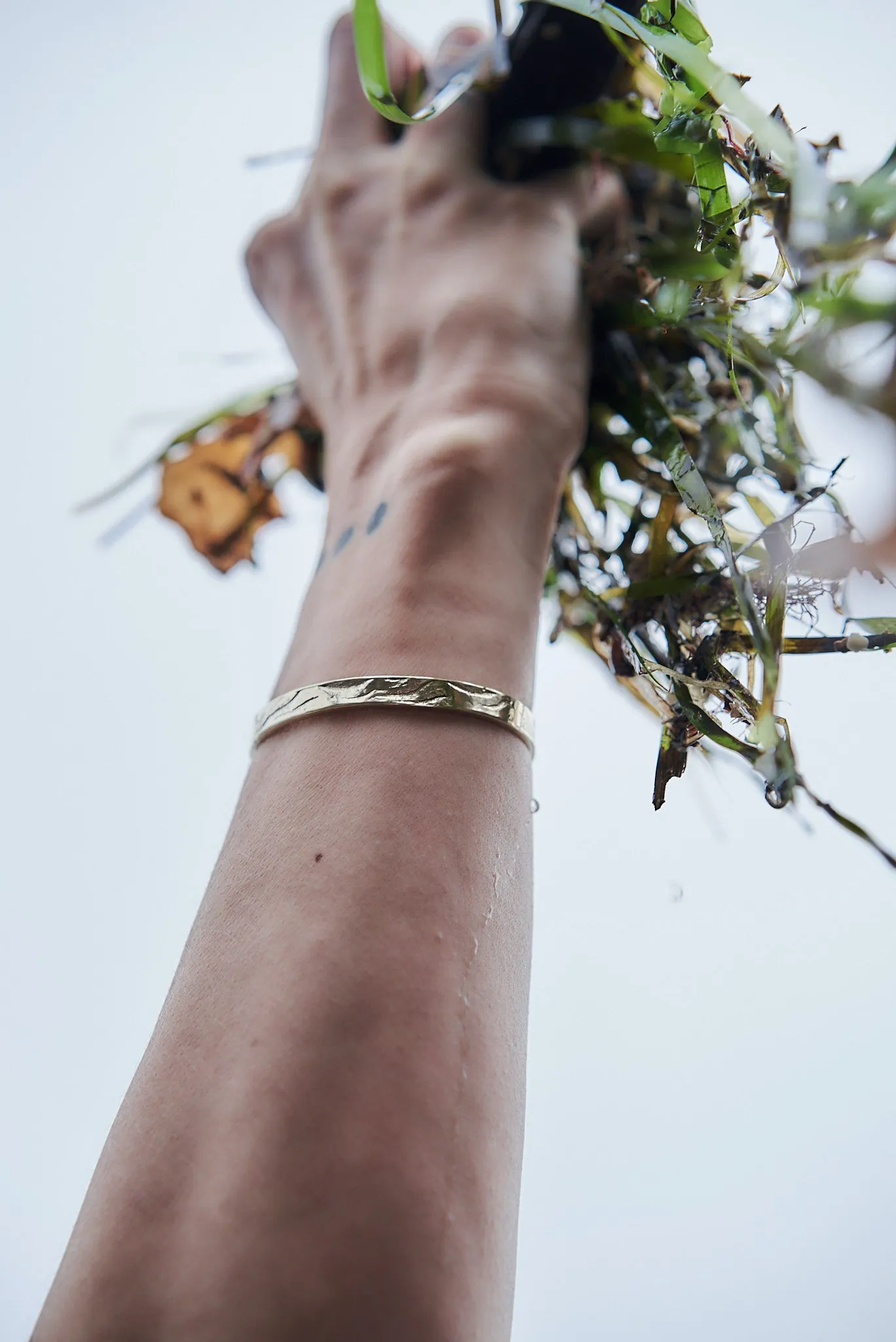 Edge Water Cuff Bracelet | Gold Plated