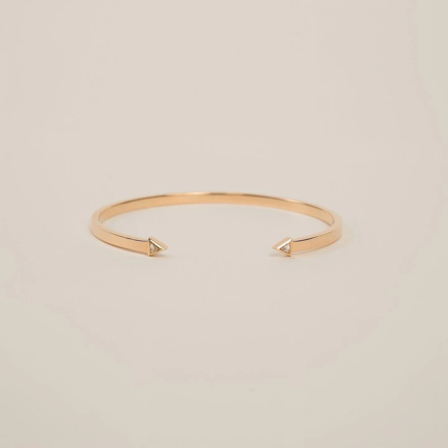 Essence Bezel Trillion and Prism Cuff Bangle