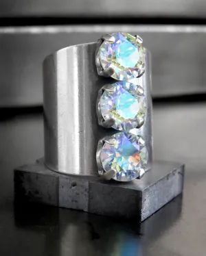 ETHEREAL - Heavenly Shimmer Crystal Trio Ring