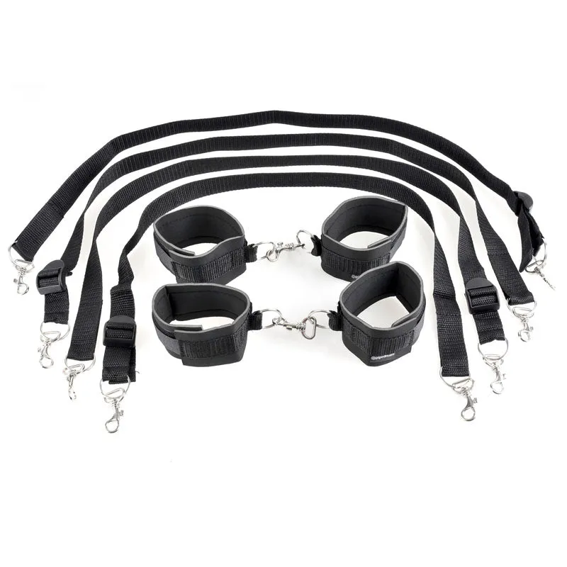 Fetish Fantasy Series Cuff & Tether Set - Black