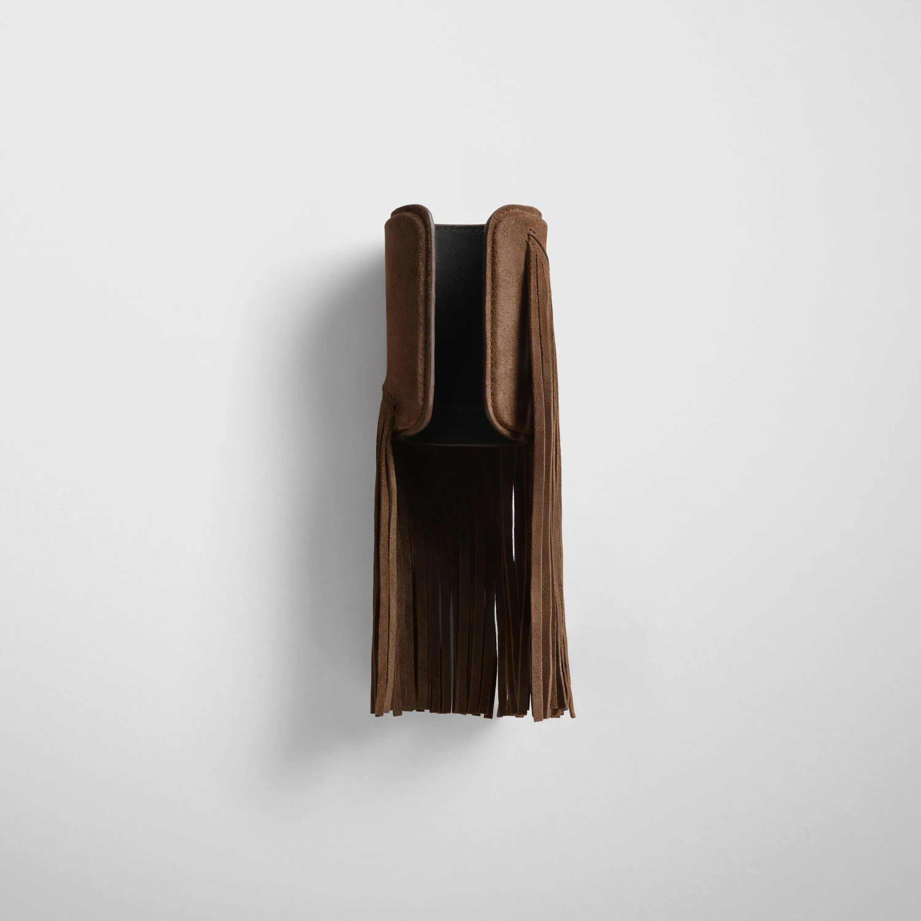 FRINGE CUFF | khaki suede