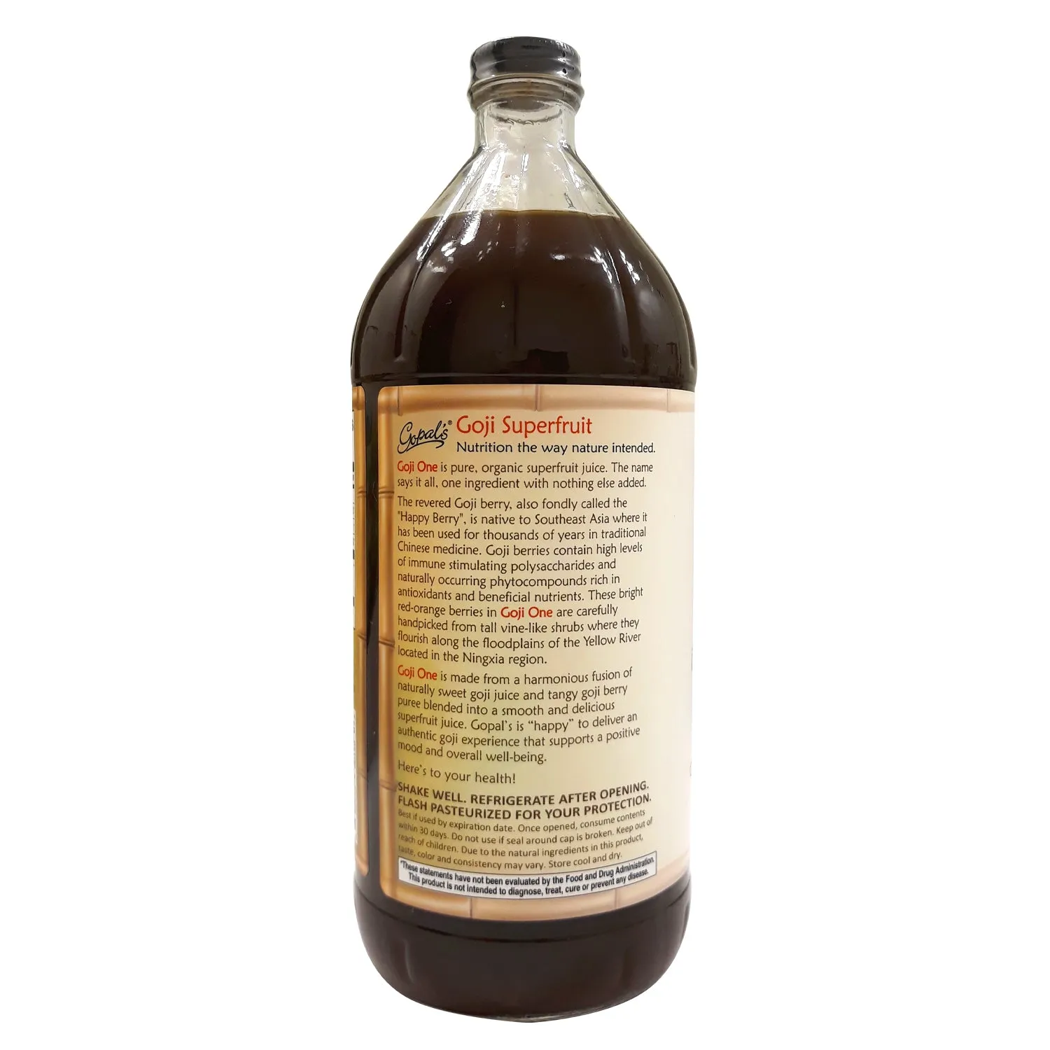 Goji One - 100% Pure Certified Organic Superfruit Juice