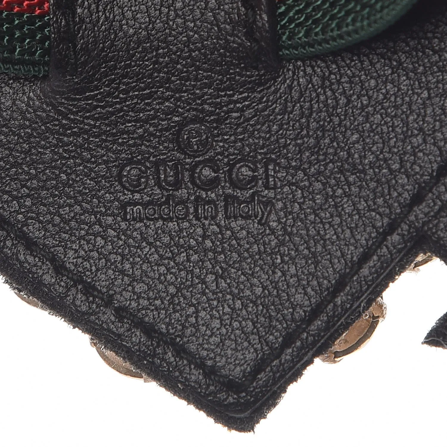Gucci Web Crystal Heart Bracelet in Red