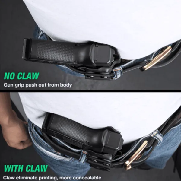 Gun & Flower Kydex w Leather IWB Holster with Claw For Taurus G2C/G3C