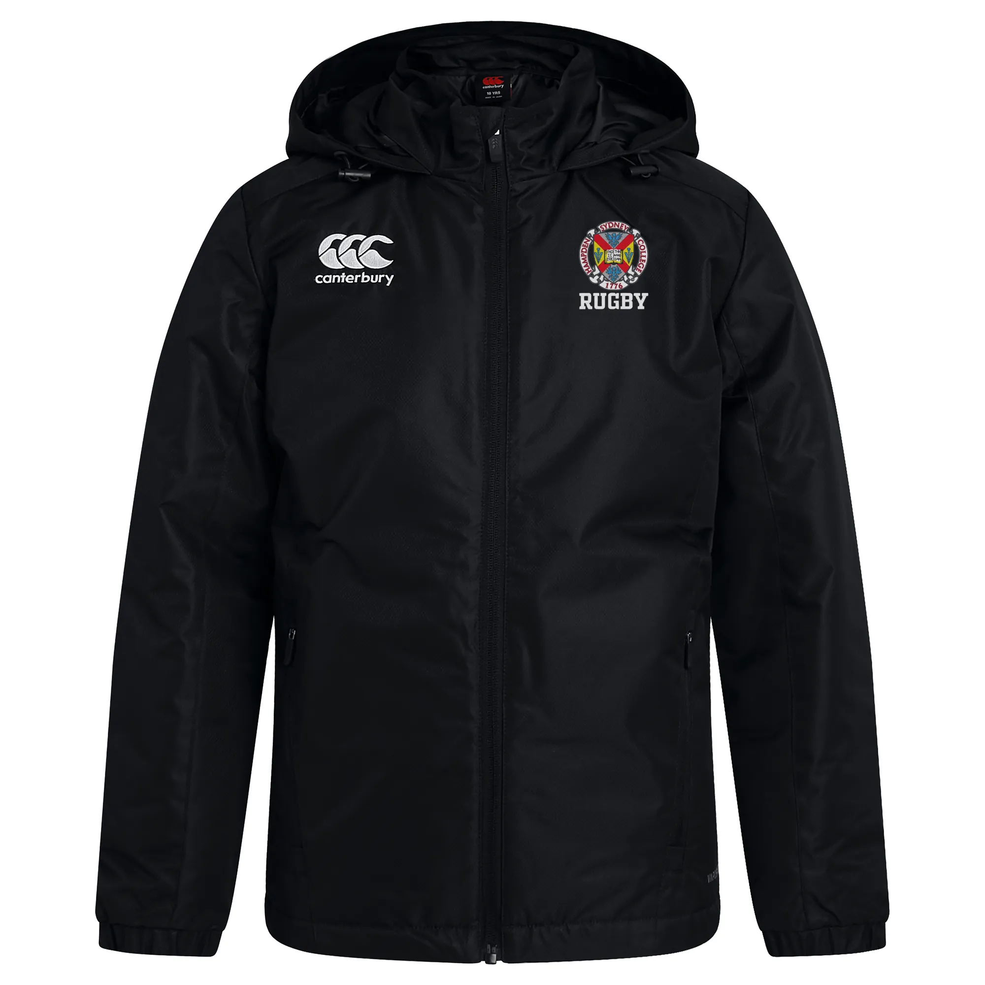 Hampden Sydney College Club Vaposhield Full Zip Rain Jacket by Canterbury