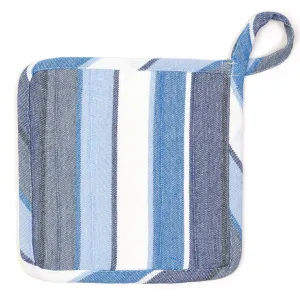 Hand woven Square Pot Holder | Regatta Stripe