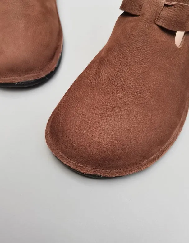 Handmade Soft Leather Comfortable Clogs for Men