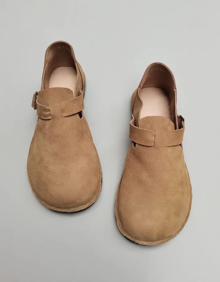 Handmade Soft Leather Comfortable Clogs for Men
