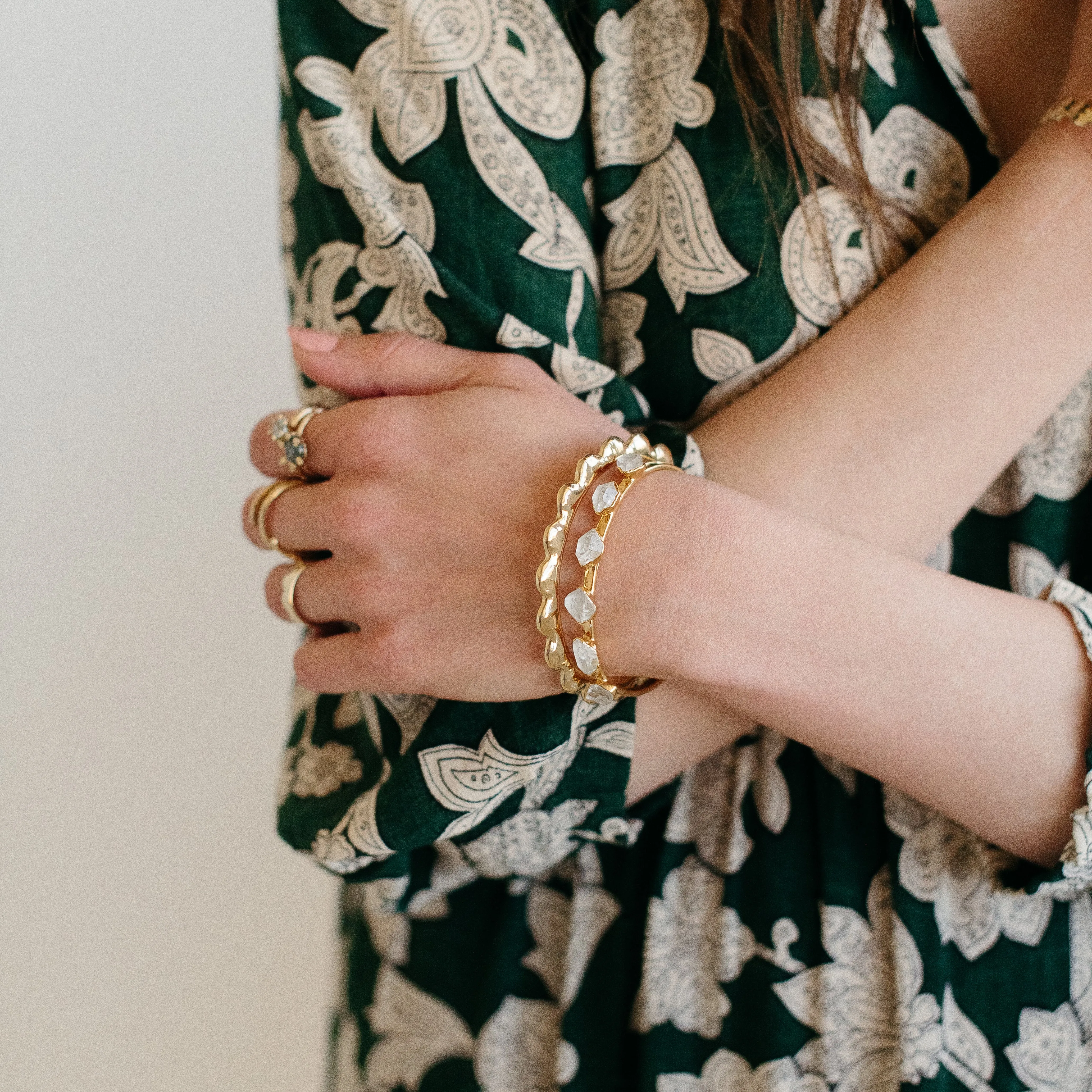 Herkimer Diamond Cuff