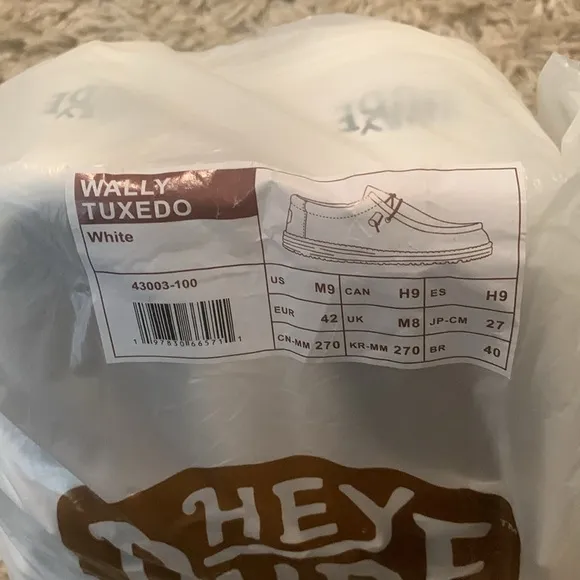 Hey Dude Wally Tuxedo - White