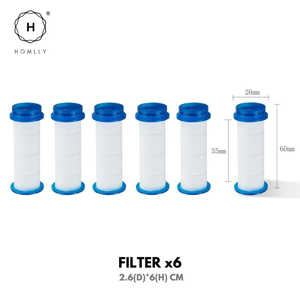 Homlly Filtered High Pressure Adjustable Shower Head (3 Spray Settings)
