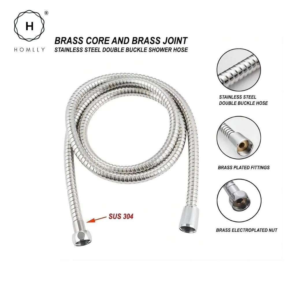 Homlly Filtered High Pressure Adjustable Shower Head (3 Spray Settings)