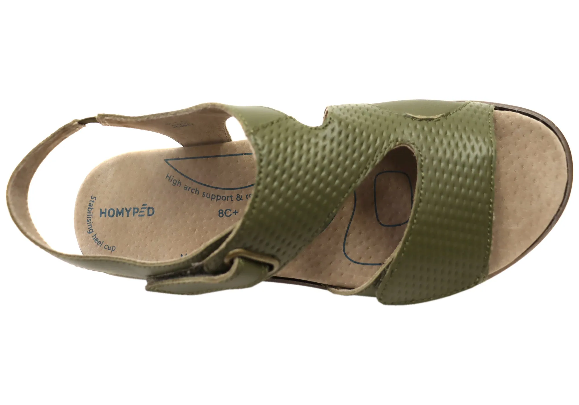 Homyped Avril Womens Supportive Comfortable Leather Sandals
