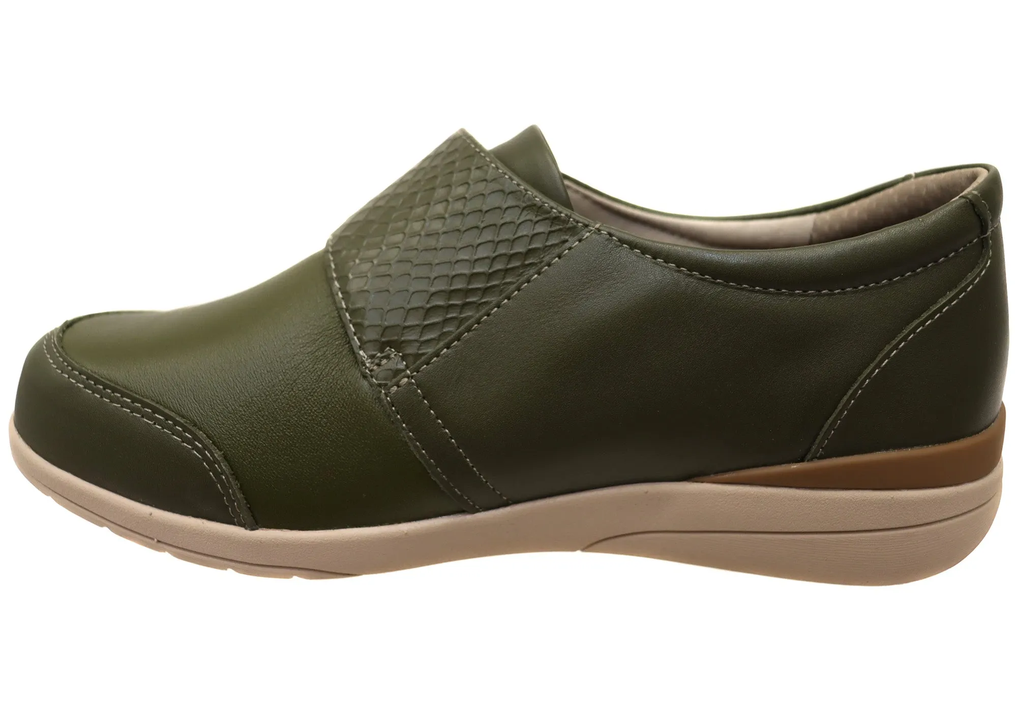 Homyped Maya Womens Comfortable Leather Wide Shoes