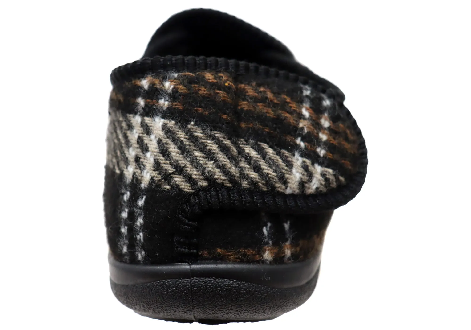 Homyped Mens Arnold 2 Adjustable Strap Extra Extra Wide Slippers