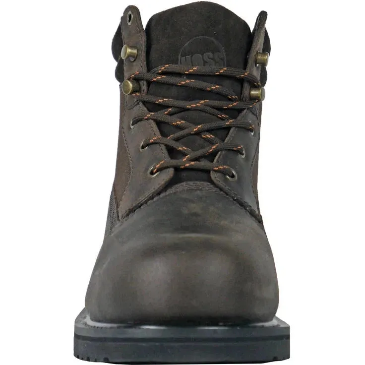 Hoss Men's Scout Steel Safety Toe Duty Boot - Brown 60215