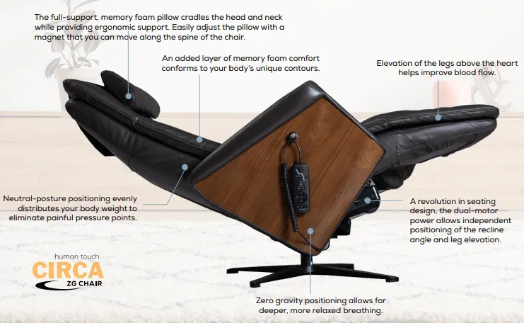 Human Touch Circa ZG – Zero Gravity Chair