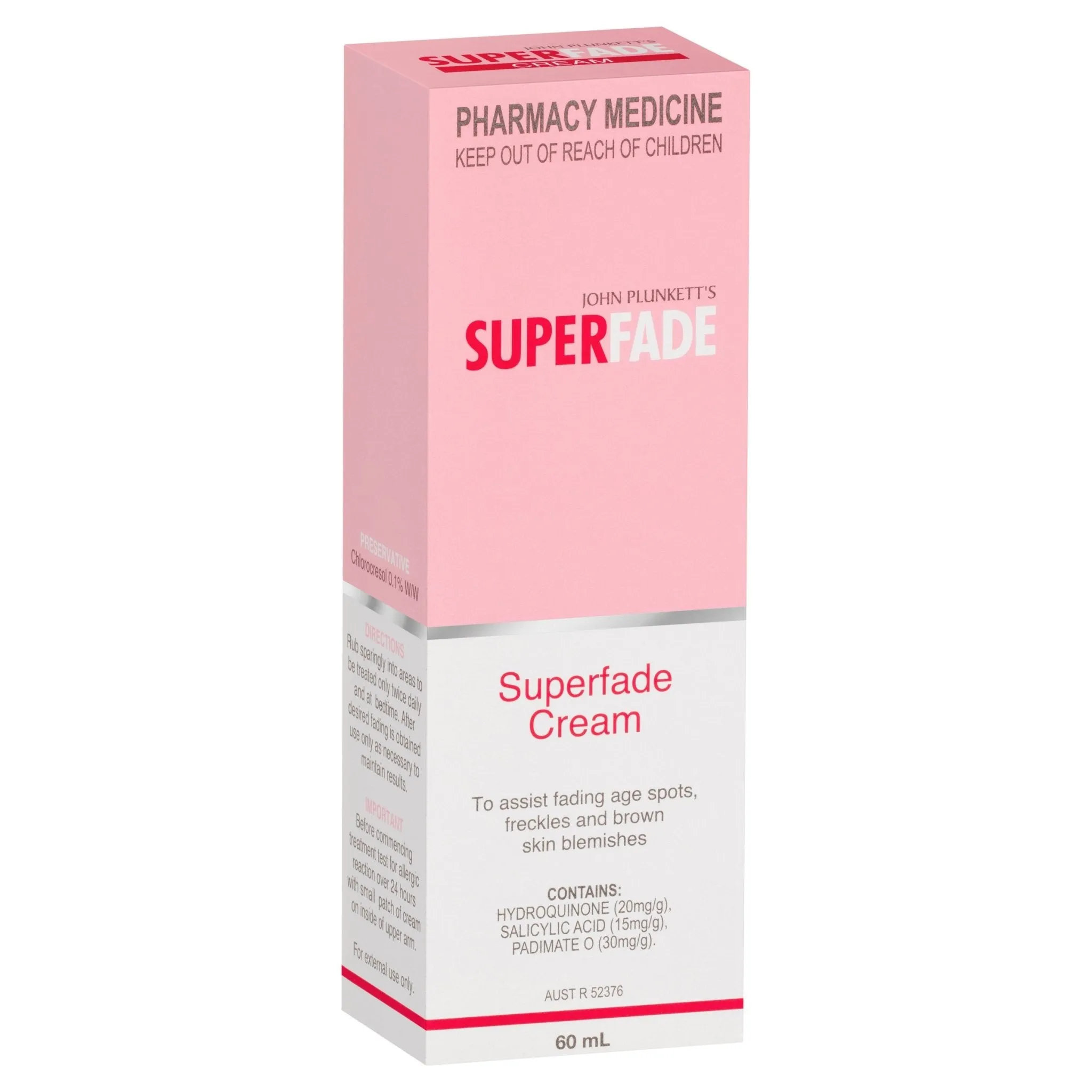 John Plunketts Superfade Cream 60g