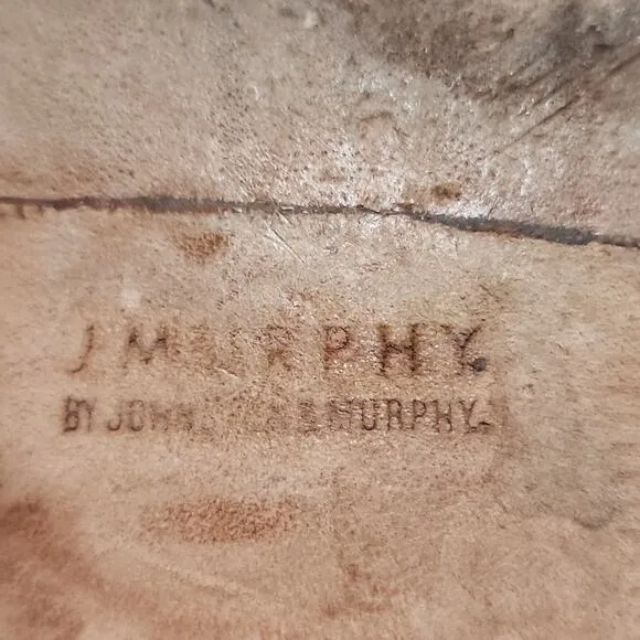 JOHNSTON &amp; MURPHY MENS LEATHER BURGUNDY OXFORDS SIZE 11 MADE IN INDIA