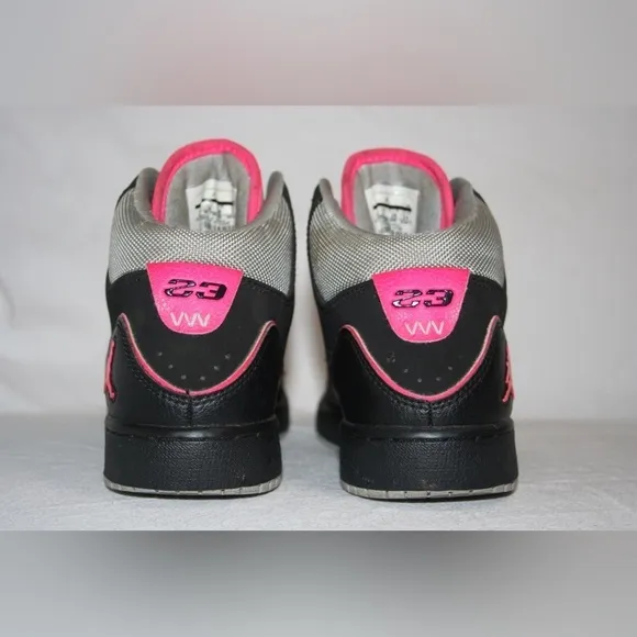 Jordan 1 - Flight 2 - Black Hyper Pink - Girls Size 5.5Y