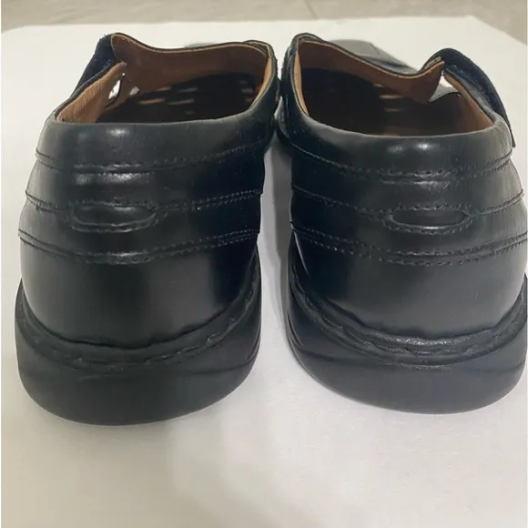 Josef Seibel Steven Leather Fisherman Sandal Black