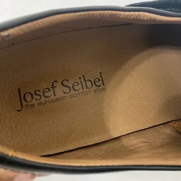 Josef Seibel Steven Leather Fisherman Sandal Black