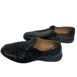 Josef Seibel Steven Leather Fisherman Sandal Black