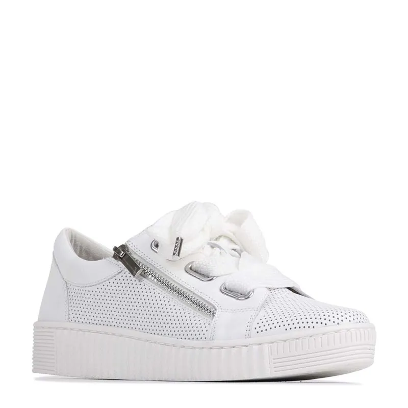 JOVI - WHITE PERF LEATHER