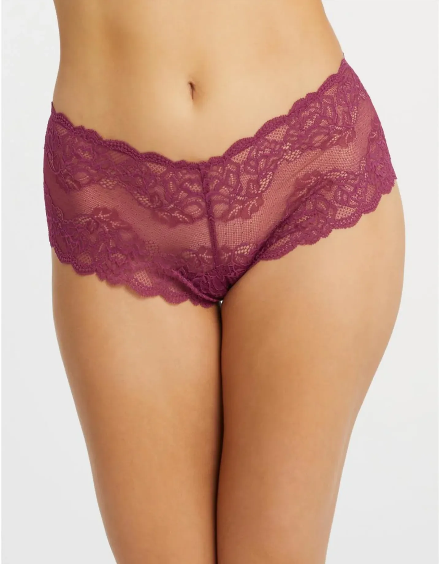 Lace Cheeky in Cranberry