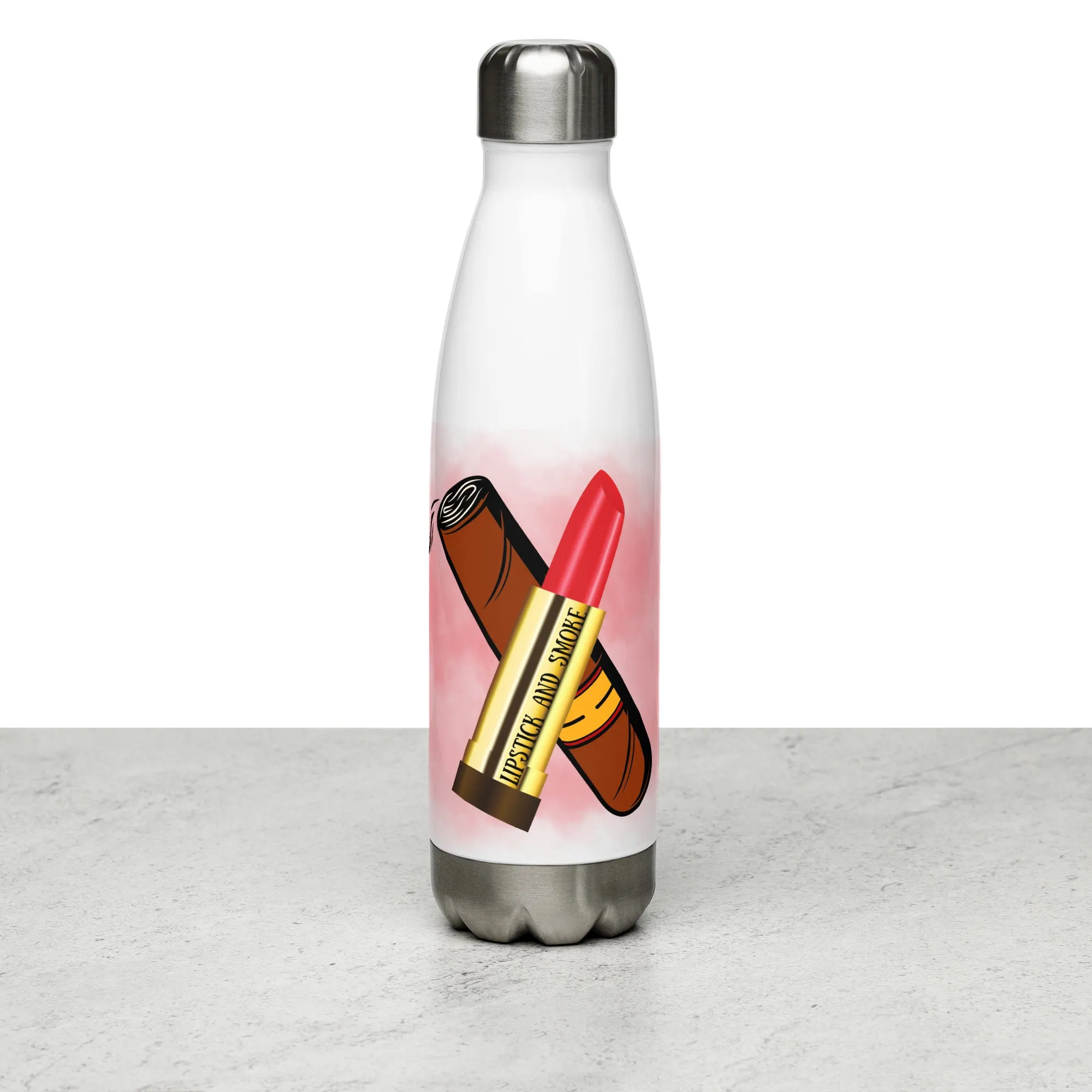 L&S Stainless steel water bottle-HottRed