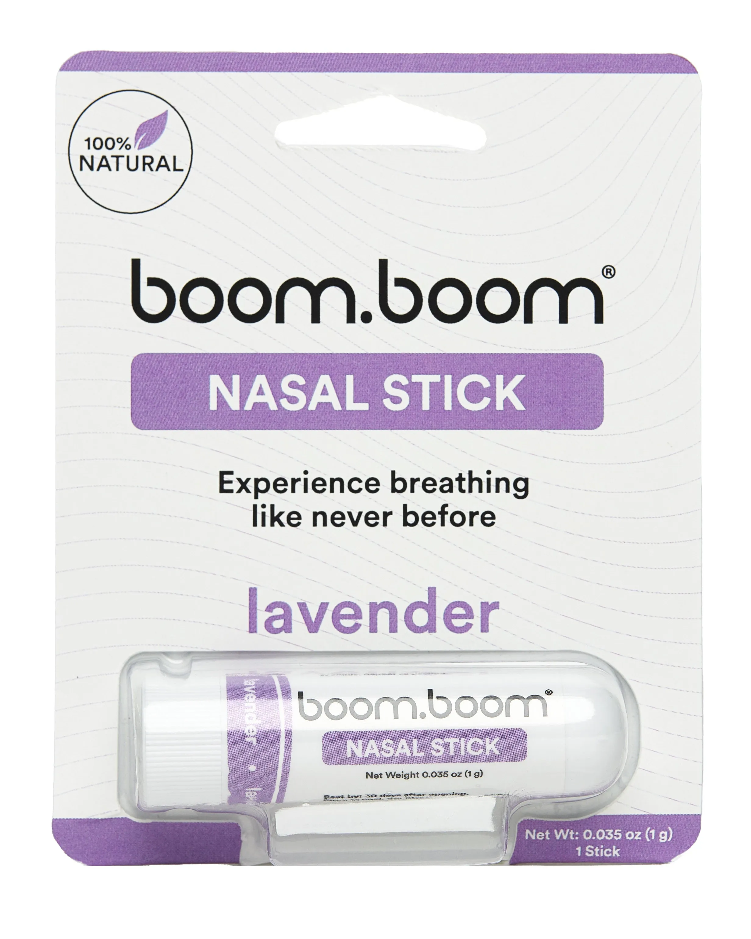 Lavender BoomBoom Nasal Inhaler