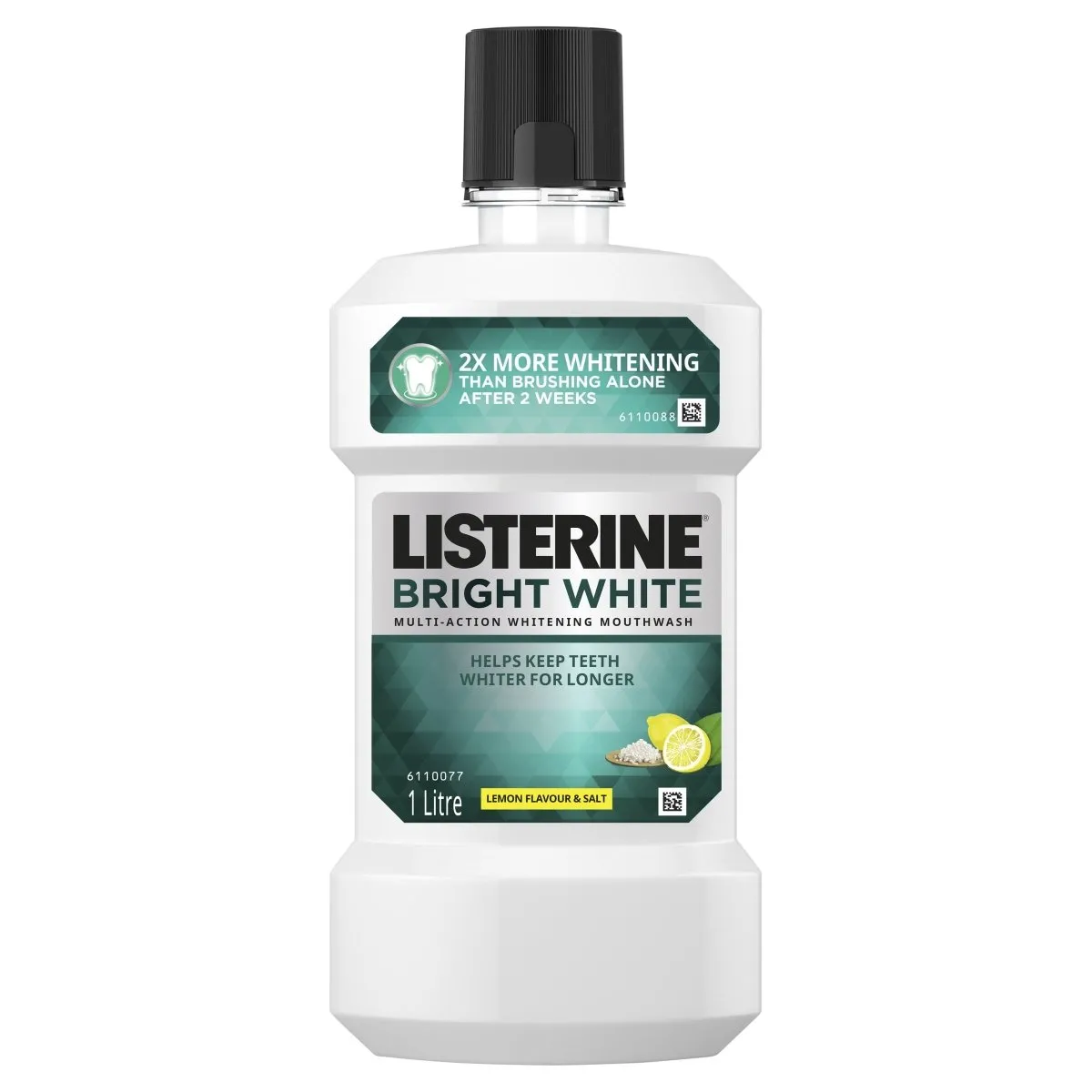 Listerine Bright White Multi-Action Whitening Mouthwash 1L