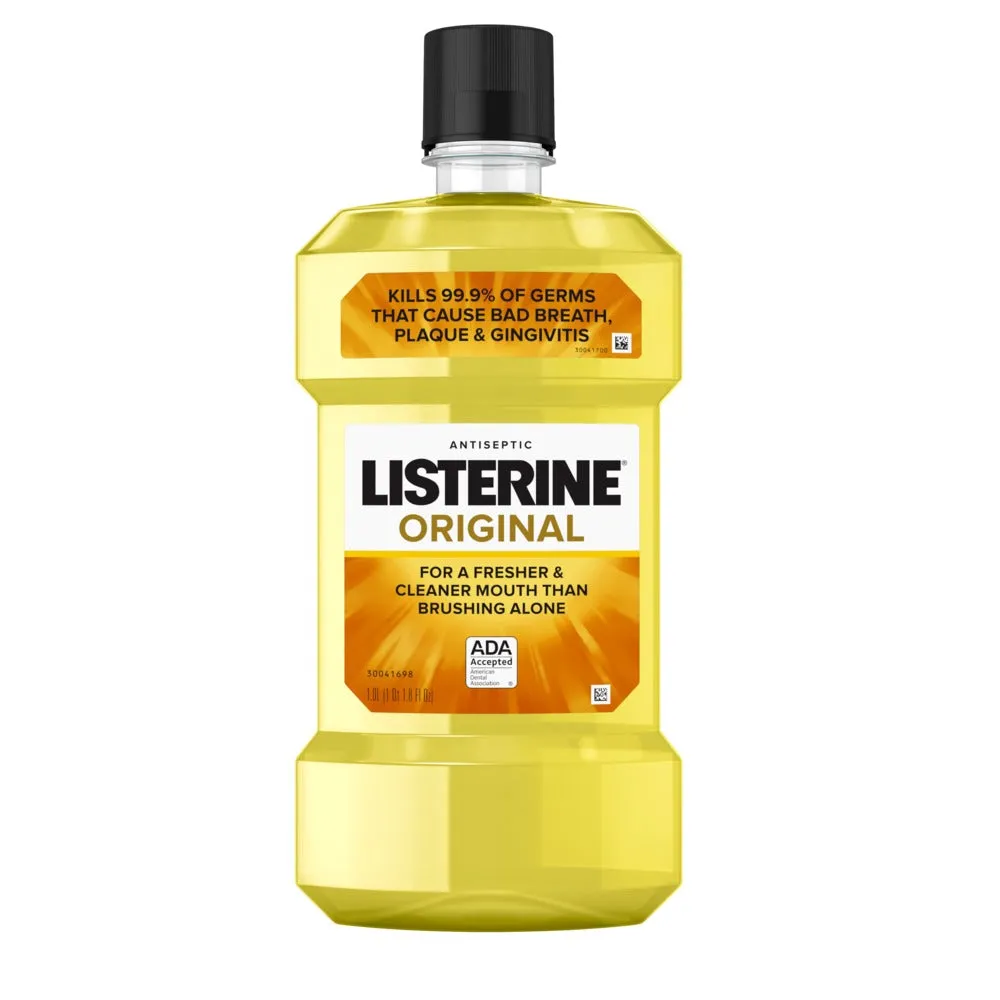 Listerine Original Antiseptic Mouthwash, 1 L