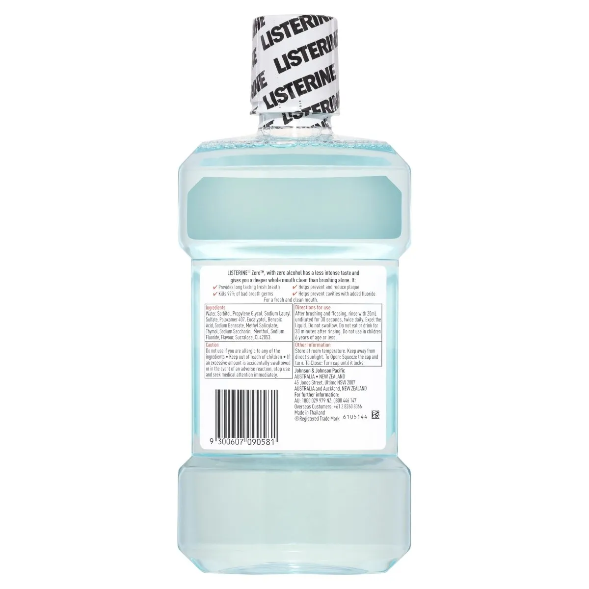 Listerine Zero Mouthwash 1L